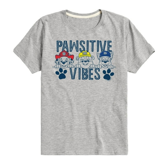 Paw Patrol - Pawsitive Vibes - Toddler And Youth Short Sleeve Graphic T-Shirt