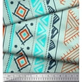 thumbnail image 3 of Soimoi Tissu en Velours Aztec Imprimé Géométrique au Mètre 58 Pouces de Large, 3 of 3