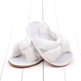 thumbnail image 4 of Biezeib Baby Girl Summer Sandals Breathable Soft Rubber Sole Non-Slip Open Toe Cross Knot Shoes Newborn Infant Shoes, 4 of 6