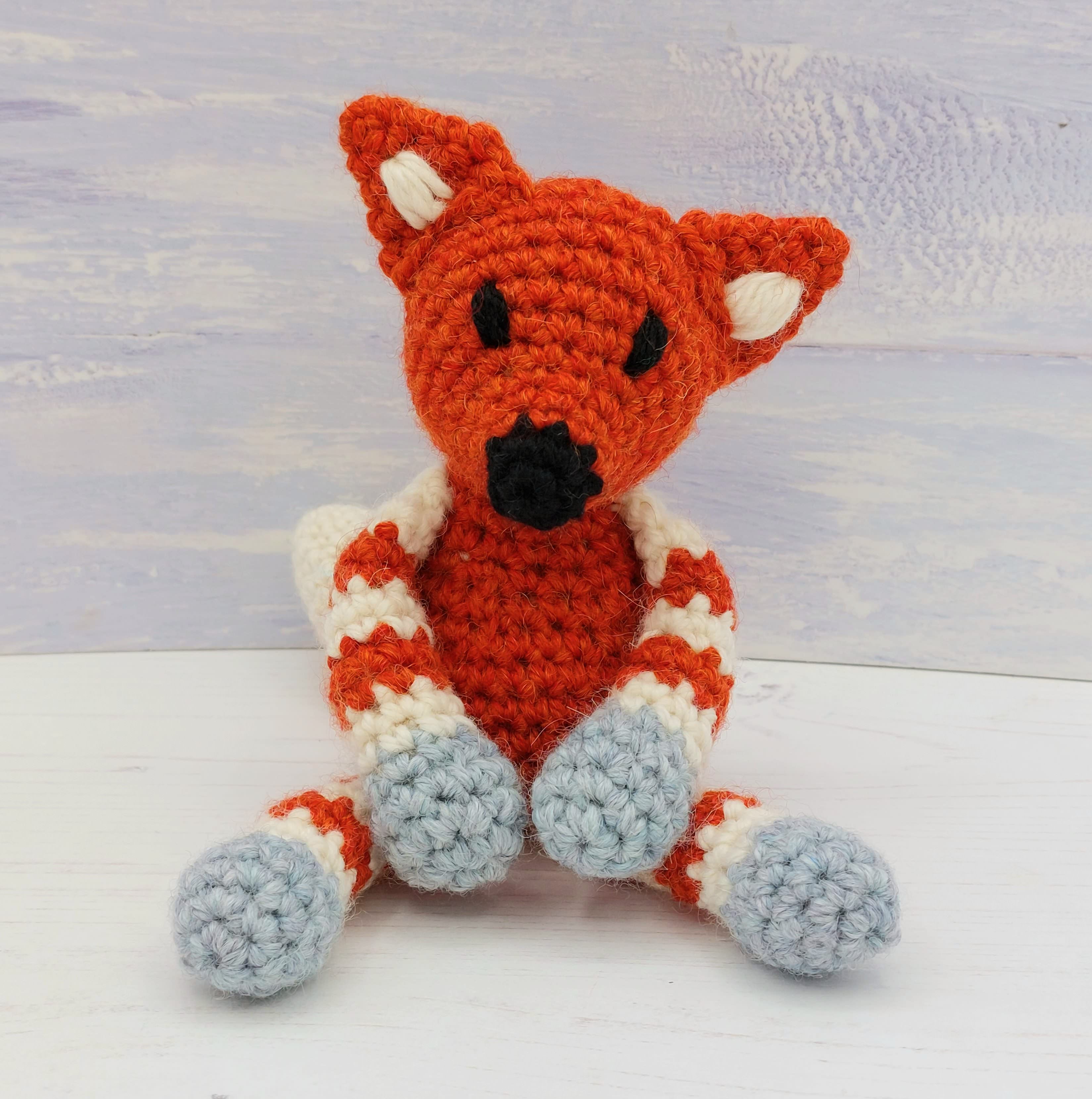 Crochet Kit Baby Fox Amigurumi Mini Craft Kit