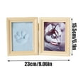 thumbnail image 2 of YOHAVEN Cherished Memories Personalized Wood Photo Frame with Pet Paw Print Kit, Custom Keepsake for Dogs Cats Lovers, Display Unforgettable Moments on Table Desk Shelf, Home Office Gift Decoration, 2 of 9