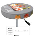thumbnail image 4 of Round Bar Stool Seat Covers, Hello Fall Gnomes Elastic Round Chair Cover Stool Seat Slipcover Bar Stool Cushions Round Pad for 12-14 inch, 4 of 7