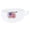White, variant on CTM Cotton Adjustable Belt with U.S.A. Flag Buckle