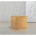 thumbnail image 2 of Pemberly Row Modern / Contemporary Soft Microsuede Fabric Yellow Ottoman / Stool, 2 of 9
