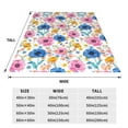 thumbnail image 3 of Pofeuu Rose Flowers Print Ultra-Soft Micro Fleece Blanket,for Bed Or Sofa,All Season Throw Blankets Flannel Blanket-80"x60", 3 of 7