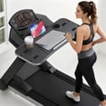 thumbnail image 5 of Treadmill Desk Attachment with Large Laptop Platform, Universal Ergonomic Workstation for Laptops/Tablets, Fits Treadmill Handlebars Up to 36 Inches, Black, 5 of 8