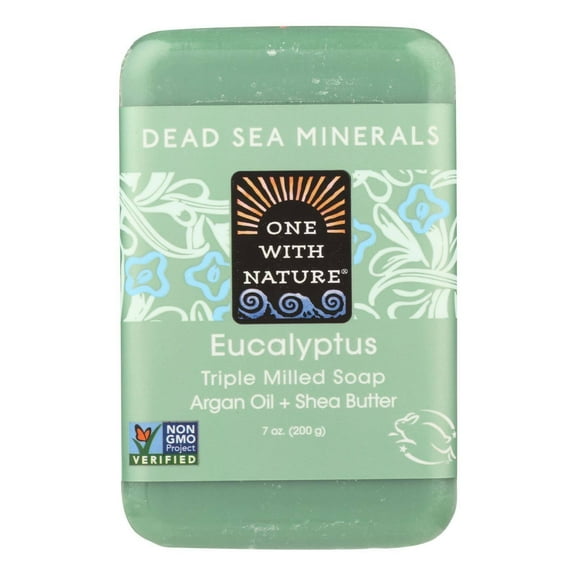 One With Nature Triple Milled Soap Bar - Eucalyptus - 7 oz