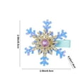 thumbnail image 3 of Christmas Snowflake Water Diamond Hair Clip Top Clip Sweet And Non Hurting Hair Clip Princess Side Hair Clip Accessories, 3 of 6