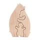 thumbnail image 2 of Adornos de animales de madera Abrazo Amor Estatuas y esculturas de madera Figura de animal de madera Estilo A, 2 of 9