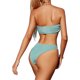 thumbnail image 3 of Txlixc Traje de Bikini femenino de 2 piezas, sujetador de contraste sin tirantes, calzoncillos de cintura alta Txlixc moda, 3 of 9
