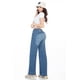 thumbnail image 2 of Pantalón Dama Pierna Ancha mezclilla Jeans Mujer azul acero 7, 2 of 6