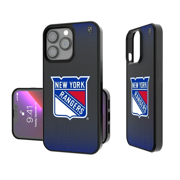 New York Rangers Linen Logo iPhone Bump Case