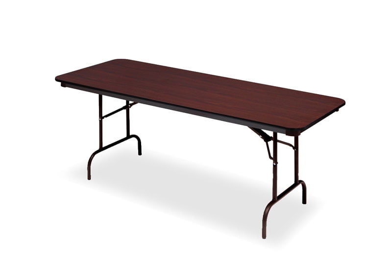 Premium Wood Laminate Folding Table 30 X72 Mahogany