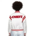 thumbnail image 2 of Women's-Starter  Cream Kansas City Chiefs Full Count Full-Snap Satin Jacket, 2 of 2