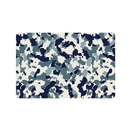 Yusdecor Blue And White Camo Camouflage Doormat Rug Home Decor Floor Mat Bath Mat 23 6x15 7 Inch Walmart Canada