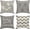 Gray, variant on Throw Pillow Covers Home Decor Set of 4 Floral Dahlia Leaf Flower Pillow Cases Decorative 18 x 18 Inches Outdoor Cushion Couch Sofa Pillowcases
