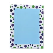 Gartner Studios Cool Tones Polka Dot Stationery, 40 count