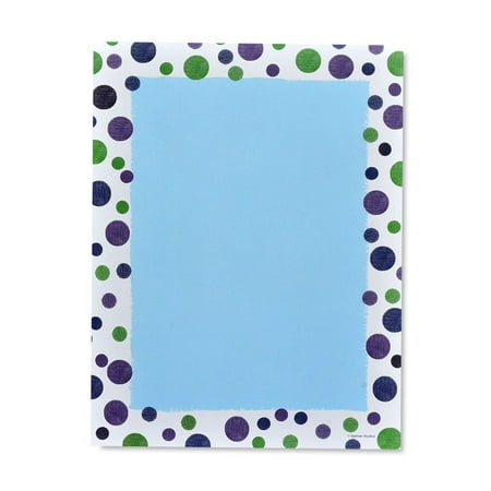 Gartner Studios Cool Tones Polka Dot Stationery, 40 count