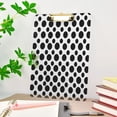 thumbnail image 7 of Acrylic Clipboards Black Polka Dots on White A4 Standard Size Clipboard 12.5" X 9" Clip Board for Office School Teacher Women Men, 7 of 7