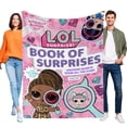thumbnail image 1 of L.O.L. SURPRISE! - ¡L.O.L. SORPRESA! anti-pilling, suave, ligera, esponjosa y acogedora de lujo para hogar y cocina – Perfecta para niños y adultos,120X150cm, 1 of 6