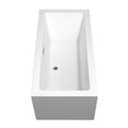 thumbnail image 5 of Melody 60 Inch Freestanding Bathtub in White with Polished Chrome Trim and Floor Mounted Faucet in Matte Black, 5 of 8
