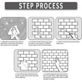 thumbnail image 3 of BSABSAQAA 10 Sheets Peel and Stick Backsplash for Kitchen 12"X12" Renter Friendly Backsplash Back Splash Adhesive Subway Wall Tile Flat Vinyl Sticker for Bathroom Grey Marble (Not 3D Tile), 3 of 8