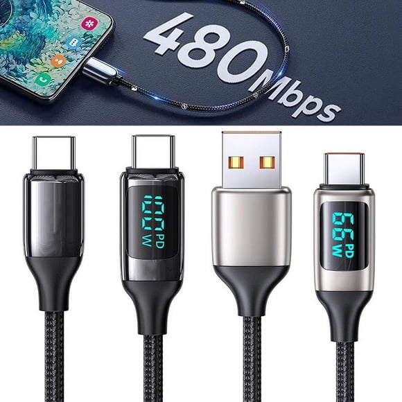 1,2 m a cable de datos con pantalla digital de 100 W