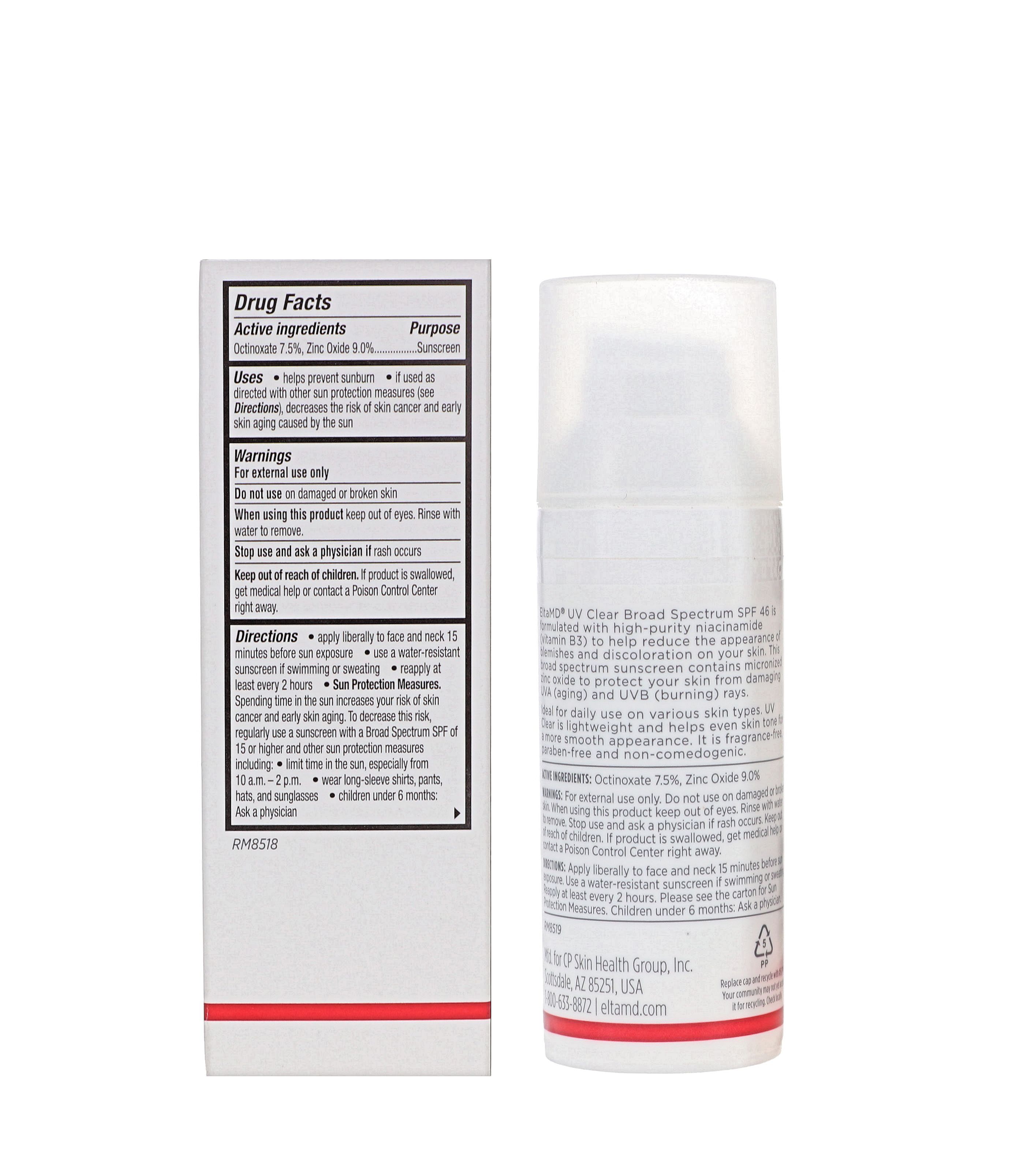EltaMD UV Clear SPF 46 Broad Spectrum Moisturizing Facial Sunscreen 1.7 oz (48g) - image 3 of 6
