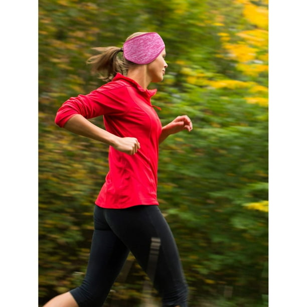 3 pieces fleece ponytail headband hair band winter running headband ear warmer headband for women girls outdoor sports and fitness