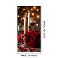 thumbnail image 2 of Romantic Roses Candles Background Backdrop Banner for Weddings Celebrations Valentine Parties Home Decor Photo Shoots Ambiance, 2 of 4