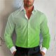thumbnail image 3 of Camisa de hombre con degradado de rayas 2024, camisa de manga larga con solapa, talla extragrande, diseño S-5XL, cómoda, suave, de alta calidad para hombre, 3 of 5
