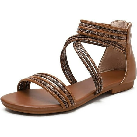 Sandals Women Dressy Summer Flat Strappy Cute Casual Beach shoes