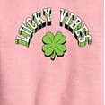 thumbnail image 2 of Instant Message - Lucky Vibes - Toddler & Youth Crewneck Fleece Sweatshirt, 2 of 5