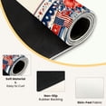 thumbnail image 3 of Mahjong Mat 31.5" x 31.5" Patriotic Floral Border Frame American Flags Red White Blue Hibiscus Non-Slip Noise Reduction Mahjong Accessories Gifts for Board and Tile Games, 3 of 6