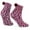 Purple, variant on Gustave Fuzzy Socks for Women Girl Winter Warm Soft Cozy Fluffy Sleeping Socks Thick Plush Crew Slipper Socks for Home Indoor Christmas DIY Gifts, Yellow