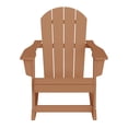 thumbnail image 3 of Westintrends Malibu Rocking Chair Outdoor, All Weather Resistant Poly Lumber Classic Porch Rocker Chair, 350 lbs Support Patio Lawn Plastic Adirondack Chair, Teak, 3 of 13