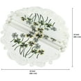 thumbnail image 4 of Doilies Set of 4 for Dining Table, Ivory Table Linen, Table Placemats, 15 inches Round - The Clem Collection - Home Decor, 4 of 6