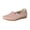 Pink, variant on Penny Loafers for Women Round Toe Stitching Suede Lace up Casual Orthopedic Walking Shoes Comfy Arch Support Flat Shoes Antislip Moccasin Driving Shoes Grey Size 8.5