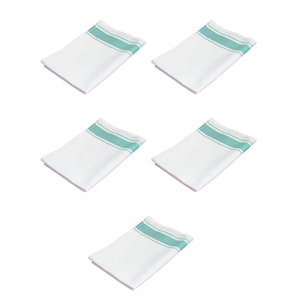 Bearachild 5 uds vaso de vidrio estropajo paños de limpieza toallas paños de cocina reutilizables ventana coche trapos Suministros de limpieza para el hogar Verde 32*50cm/5 uds Bearachild HA083870-02