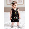 thumbnail image 3 of BemeyourBBs Boho Toddler Girls Summer Dress Bohemia Casual Floral Embroidery Square Neck Sleeveless Dress for Beach Party Cute Clothes, 3 of 9