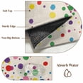thumbnail image 6 of Colorful Polka Dot Round Area Rug 8Ft Washable Large Circle Rugs for Living Room Dorm, Cartoon Cute Abstract Graffiti Beige Non-Slip Carpet Floor Mats Indoor Outdoor Carpet Runner Home Decor, 6 of 8