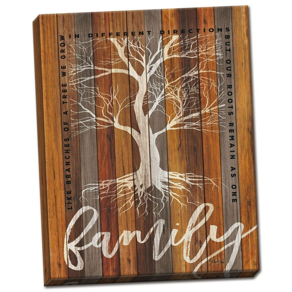 Gango Home Decor Contemporary Family Roots by Marla Rae (Ready to Hang); One 12x18in Hand-Stretched Canvas
