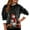 Black, variant on Women's Fashion Casual Long Sleeve Christmas Snowman Print Hooded Fleece Lined Sweatshirt for Cozy Winter and Casual Wear