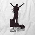 thumbnail image 2 of Impossible Is Just A Big Word T-Shirt | Motivational White Tee Gift, 2 of 5