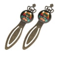 thumbnail image 2 of Halloween Stainless Steel Vintage Crown-Shaped Bookmarks Set - Gift for Readers and Book Lovers - Set of 2 Book Markers, 2 of 5