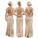 thumbnail image 5 of Vestidos De Dama De Honor Mujeres Lentejuelas O-Cuello Elegante Vestido De Fiesta De Boda (M) Tmvgtek Mujer, 5 of 7