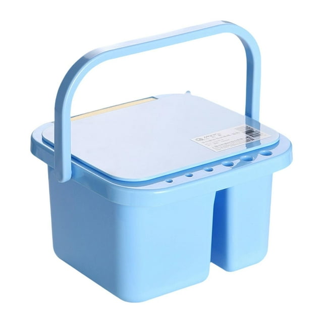 Lavadora de pinceles, cubeta para pinceles, caja, multiusos, ligera y práctica, ideal para niños, camping y exteriores.