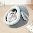 thumbnail image 2 of Cozy Heated Cat House with Plush Softness - Warm Sleeping Bed for Cats and Puppies, Comfortable Indoor Pet Nest, 2 of 6