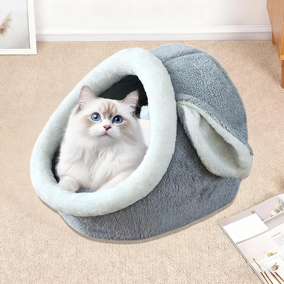Stijggn Heated Dog Bed Foldable Dog House Kennel Bed Mat Winter Warm Chihuahua Cats Den Pet Products Basket Puppy Cave Sofa for Indoor Cats Dogs