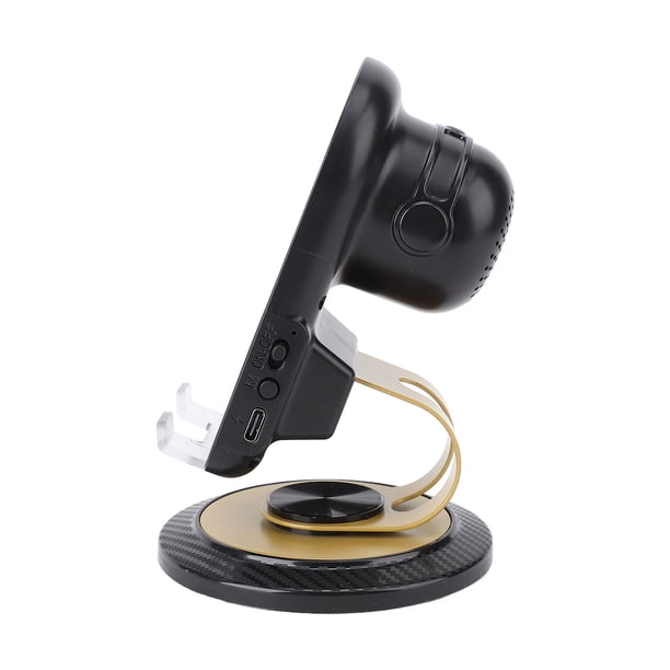 Soporte De Altavoz De Inducción BT, Uso Versátil Carga Inalámbrica Ajuste Fácil Batería De Litio De 800 MAh Soporte Para Teléfono Con Altavoz Multifuncional Para Escritorio